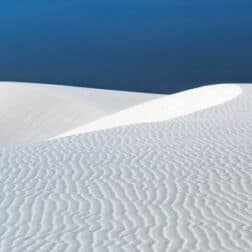 White sand dunes, by Samuel Fee
