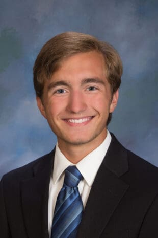 A headshot of W&J senior Blake Melchert.