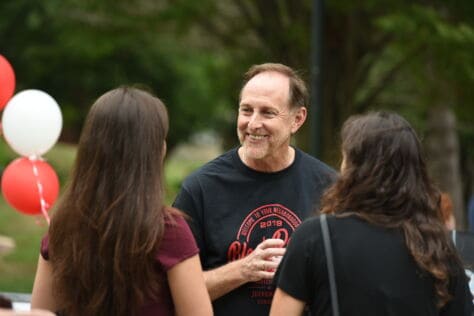 John C. Knapp at student block party