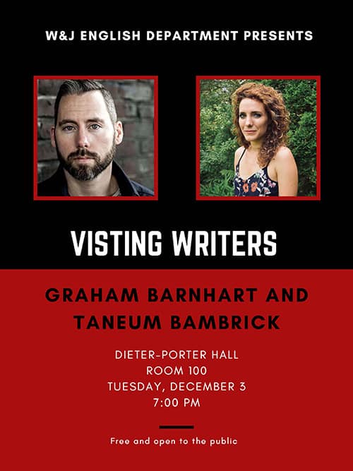 Visiting writers poster