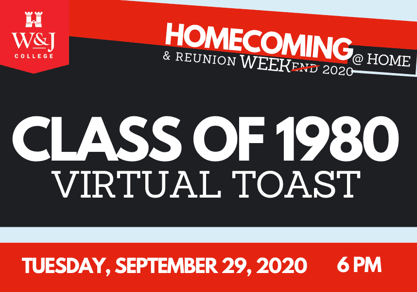 Class of 1980 Virtual Toast