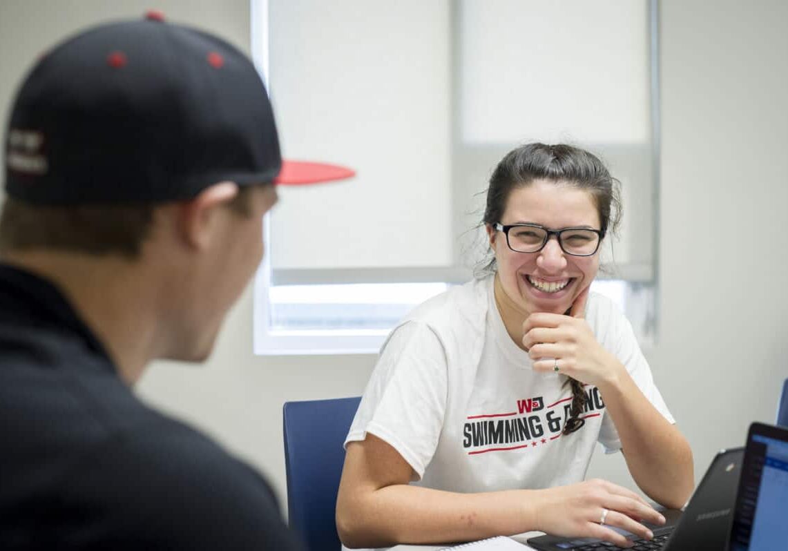 Students study and talk in the common areas of Beau Hall as seen October 21, 2019 during the Creosote Affects photo shoot at Washington &amp; Jefferson College.