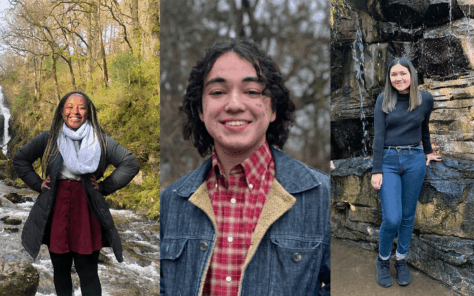 Headshot photos of Kelsey Julien, Kenneth Jimenez, and Mariana Reyes