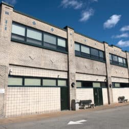 The W&J Facilities Building as seen March 5, 2021 from East Maiden Street on the campus of Washington & Jefferson College.