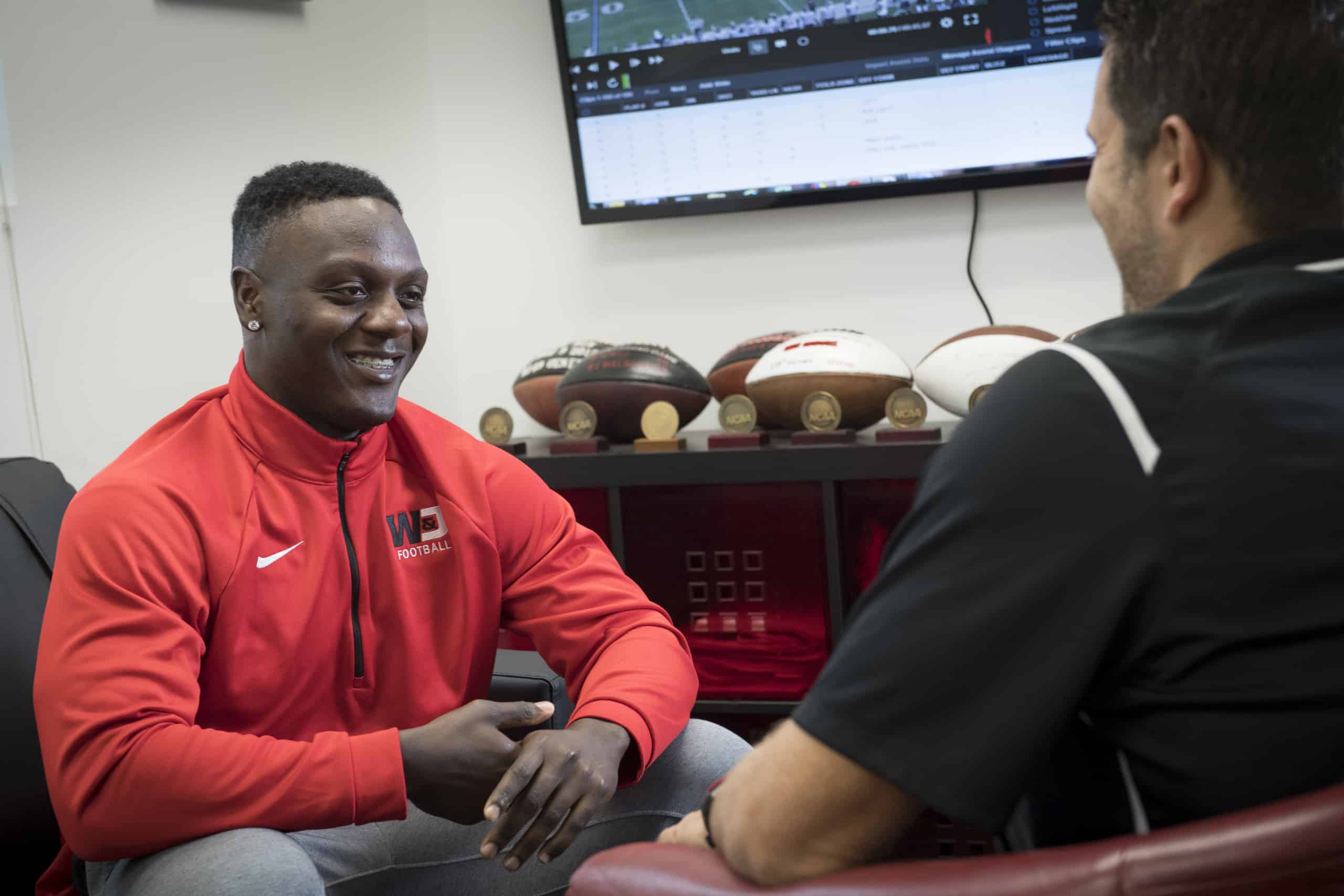 Football player student athlete photo