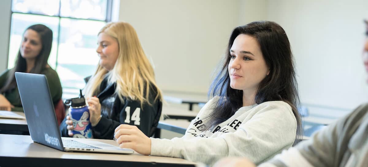 Students in class as seen October 21, 2019 during the Creosote Affects photo shoot at Washington &amp; Jefferson College.