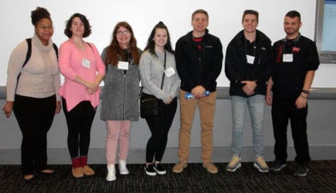 W&J students pose together at the Joint Mathematics Meeting of the AMS and MAA in Denver, Colorado.