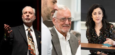 rabbi jeffery myers, rev. john fife, sheri fink