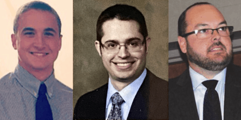 Headshot Collage of speakers Daniel J. Weaver, Joseph Morascyzk, and Jesse Bushman
